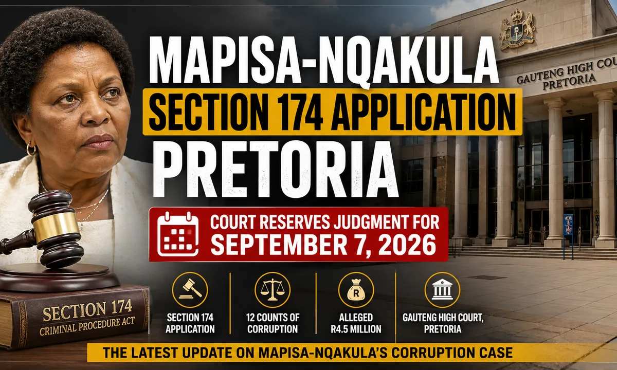 Mapisa-Nqakula Section 174 Application: Sept 7 Judgment