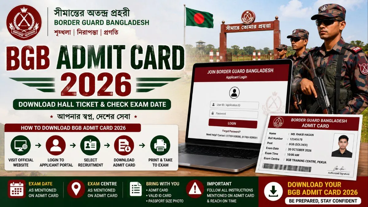 BGB Admit Card 2026 – Download Hall Ticket & Exam Date