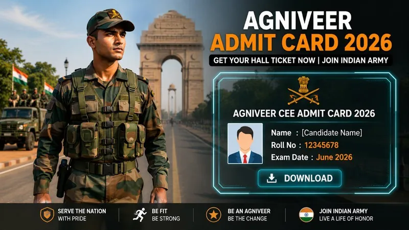 Indian Army Agniveer Admit Card 2026: How to Download, Exam Date & Complete Selection Process