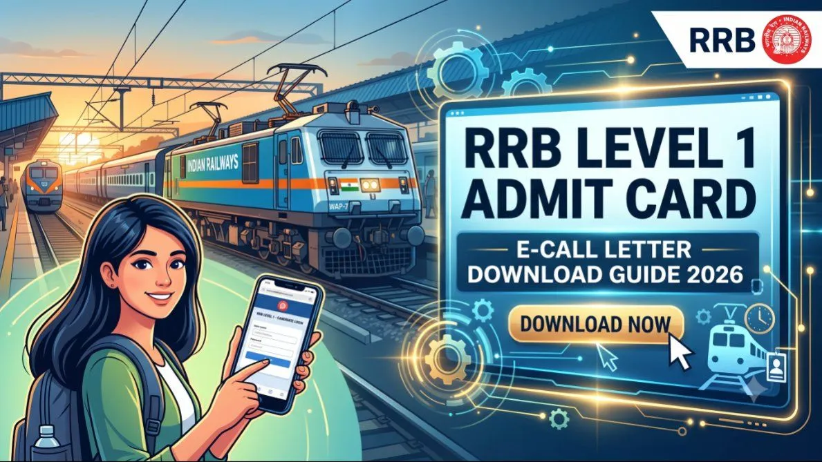 RRB Level 1 Admit Card Download 2026: Direct Link & Steps