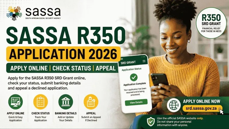 SASSA Application for R350 – Apply Online 2026